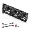 SCCCF Graphics Card Cooler Dual 90mm and 92mm PWM Fans PCI Mount-0
