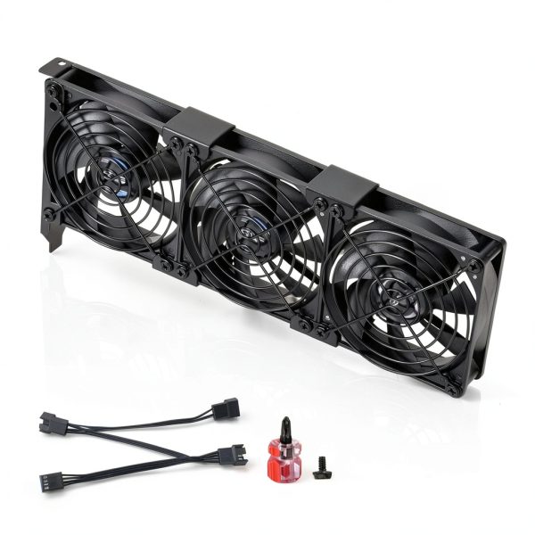SCCCF Graphics Card Cooler Dual 90mm and 92mm PWM Fans PCI Mount-0
