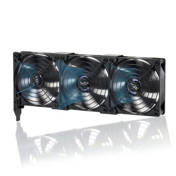 SCCCF Graphics Card Cooler Dual 90mm and 92mm PWM Fans PCI Mount-2