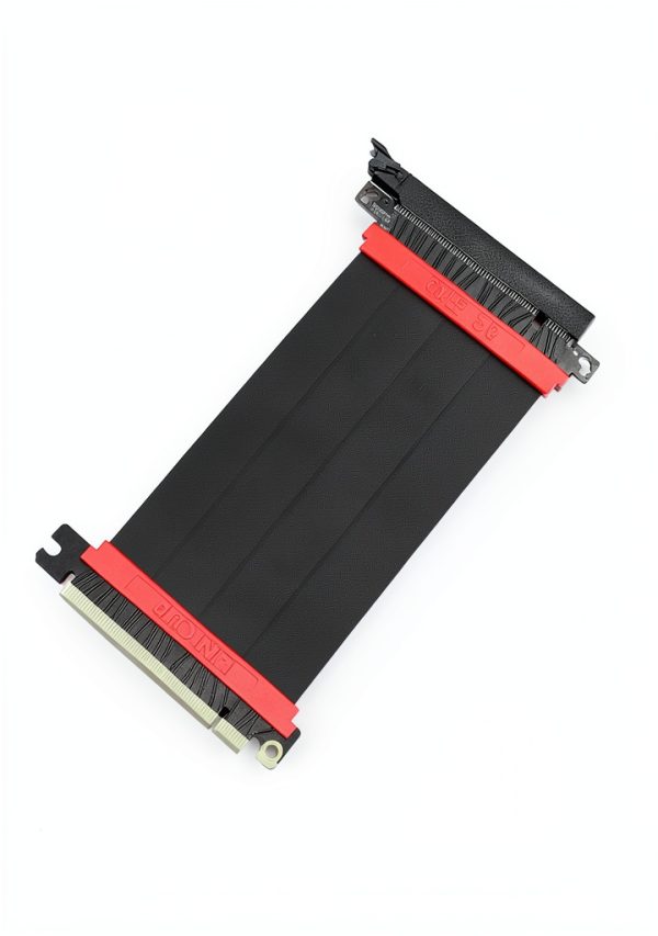LINKUP PCIe 5.0 Riser Cable 25cm Straight for GPU Mount 128Gbps-1