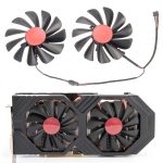 DC12V 0.45A 4Pin FDC10U12S9-C RX580 RX590 Graphics Card Fans for XFX AMD RX 580 GTS Black Edition，for XFX AMD RX 590 Fatboy GPU Fans-0