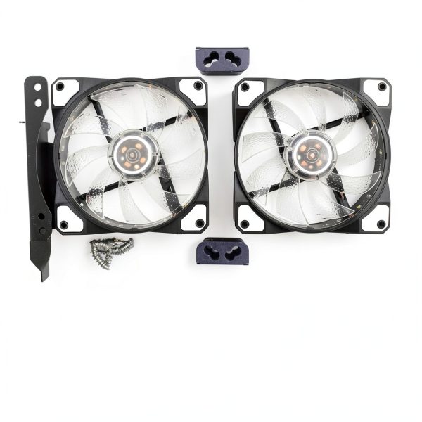 Dual Fans Mount Rack ThtRht for Graphic Card Cooling 9cm/12cm Radiator-0