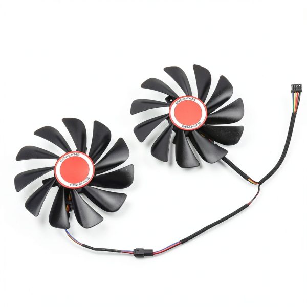 DC12V 0.45A 4Pin FDC10U12S9-C RX580 RX590 Graphics Card Fans for XFX AMD RX 580 GTS Black Edition，for XFX AMD RX 590 Fatboy GPU Fans-1