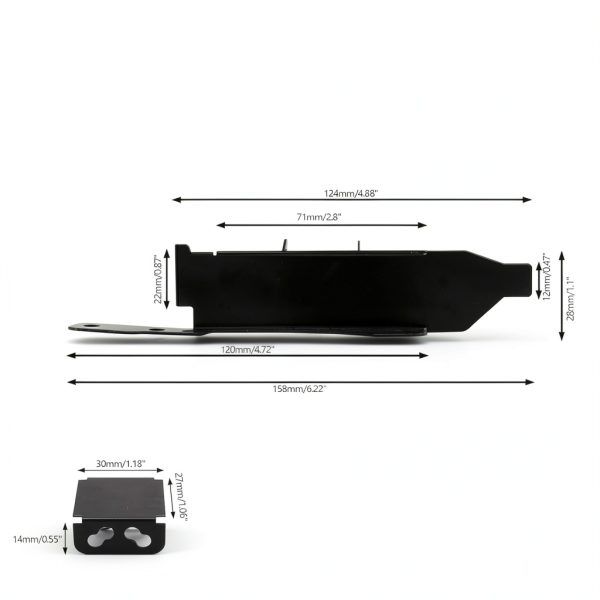 Biaungdo PCI Slot Fan Mount Rack 3 Slots Dual Bracket for 8-12cm Fans-4