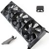 Biaungdo PCI Slot Fan Mount Rack 3 Slots Dual Bracket for 8-12cm Fans-5