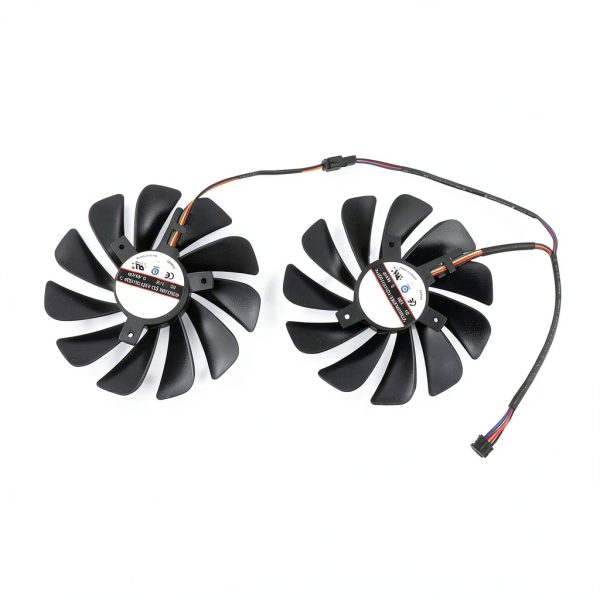 DC12V 0.45A 4Pin FDC10U12S9-C RX580 RX590 Graphics Card Fans for XFX AMD RX 580 GTS Black Edition，for XFX AMD RX 590 Fatboy GPU Fans-4