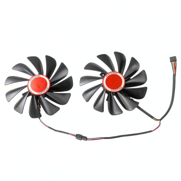 DC12V 0.45A 4Pin FDC10U12S9-C RX580 RX590 Graphics Card Fans for XFX AMD RX 580 GTS Black Edition，for XFX AMD RX 590 Fatboy GPU Fans-3