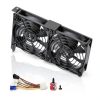 Dual 92mm Graphic Card Fans by SCCCF Cooler with Double Ball Bearing-0