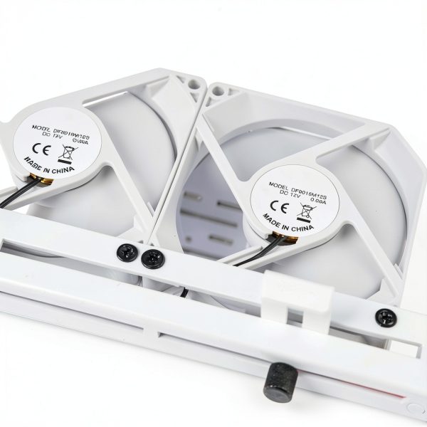 Graphics Card Cooler AsiaHorse 3X80mm White ARGB Triple Fan-7