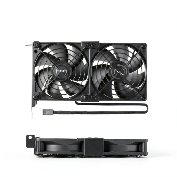 Dual 92mm Graphic Card Fans by SCCCF Cooler with Double Ball Bearing-4