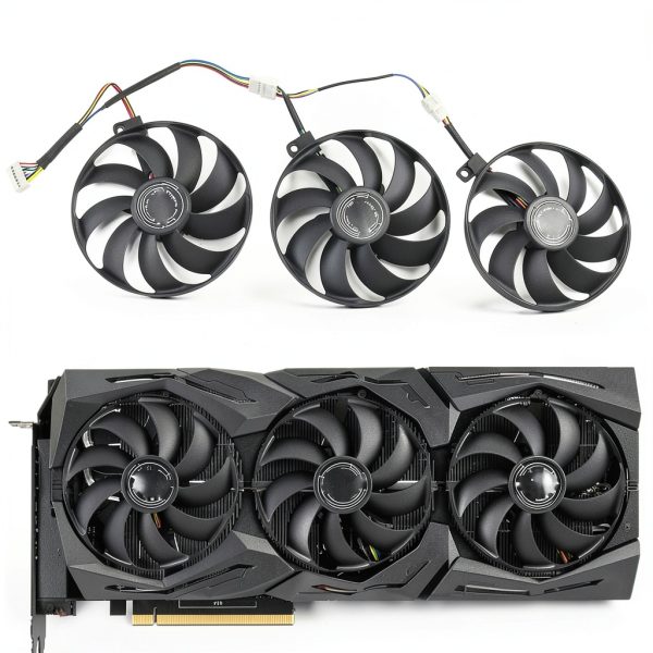 7Pin GPU Card Cooler Fans CCVA for ASUS ROG RTX 2060/2080Ti 88mm-0