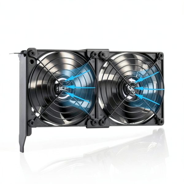Dual 92mm Graphic Card Fans by SCCCF Cooler with Double Ball Bearing-2