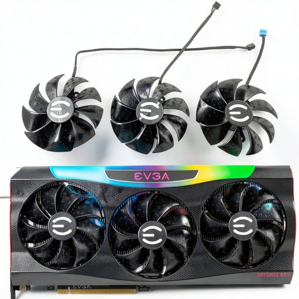 87MM PLD09220S12H Card Fan for EVGA FTW3 Black 3Fan-6