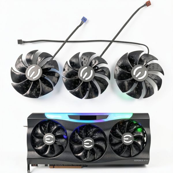 87MM PLD09220S12H Card Fan for EVGA FTW3 Black 3Fan-0